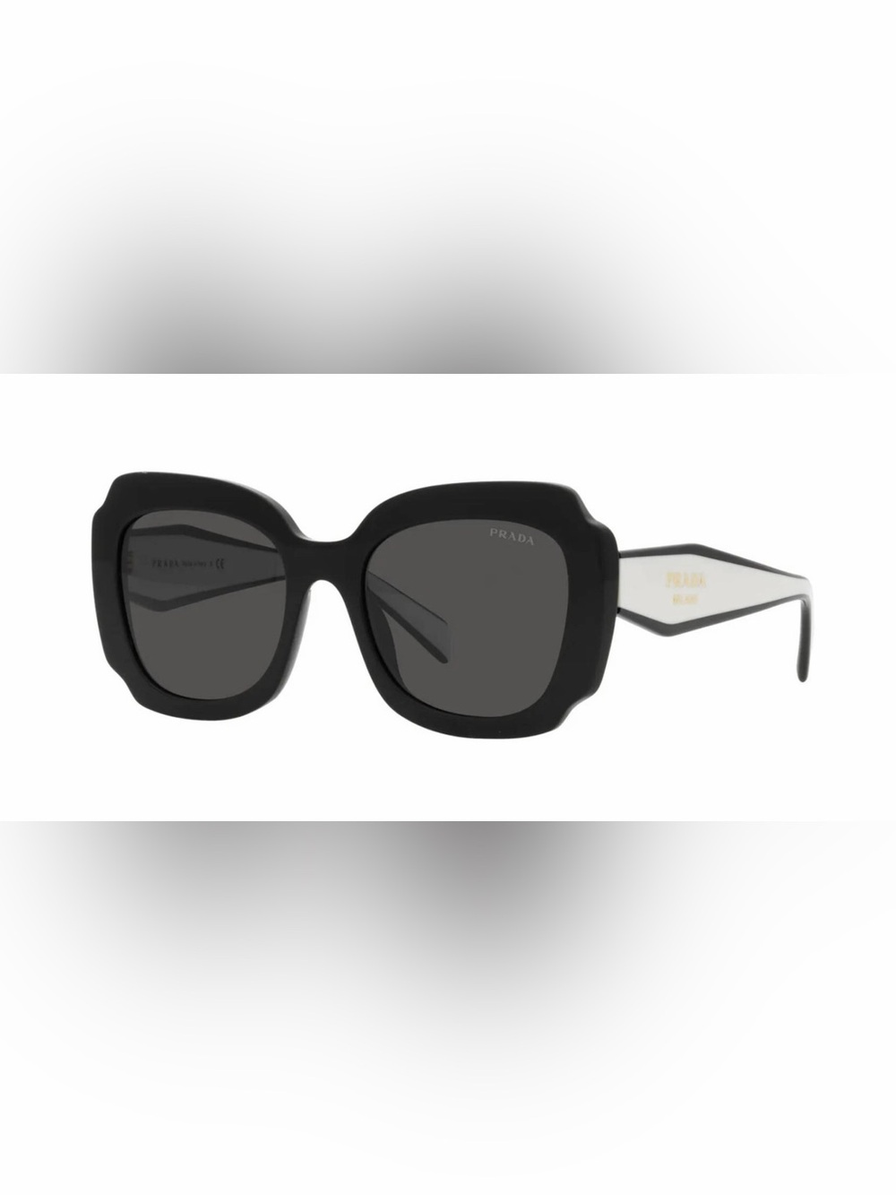 Prada Women’s Black Square Designer Sunglasses